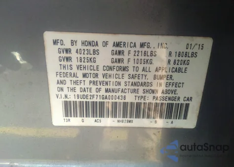 2016 Acura Ilx from USA, damaged, VIN 19UDE2F71GA000436